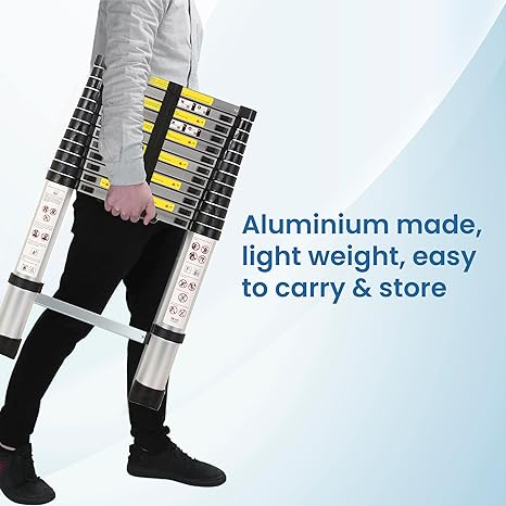 AGARO 3.8m (12.5 ft) Aluminium Telescopic Ladder_image4